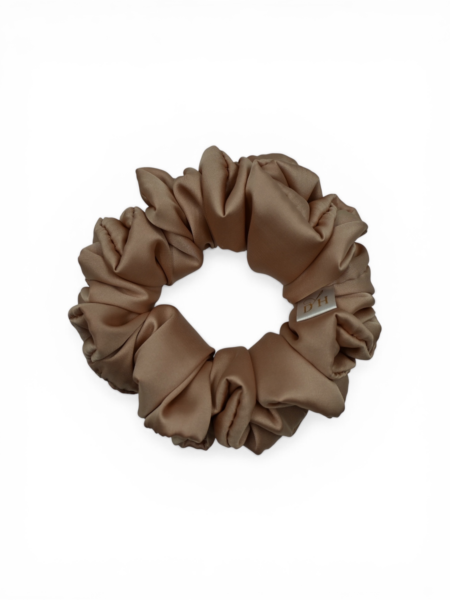 Scrunchie Cappucino Satyna jedwabna Standard