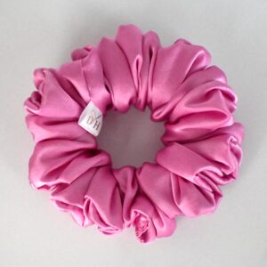 Scrunchie Cukierkowy Róż Jedwab Standard