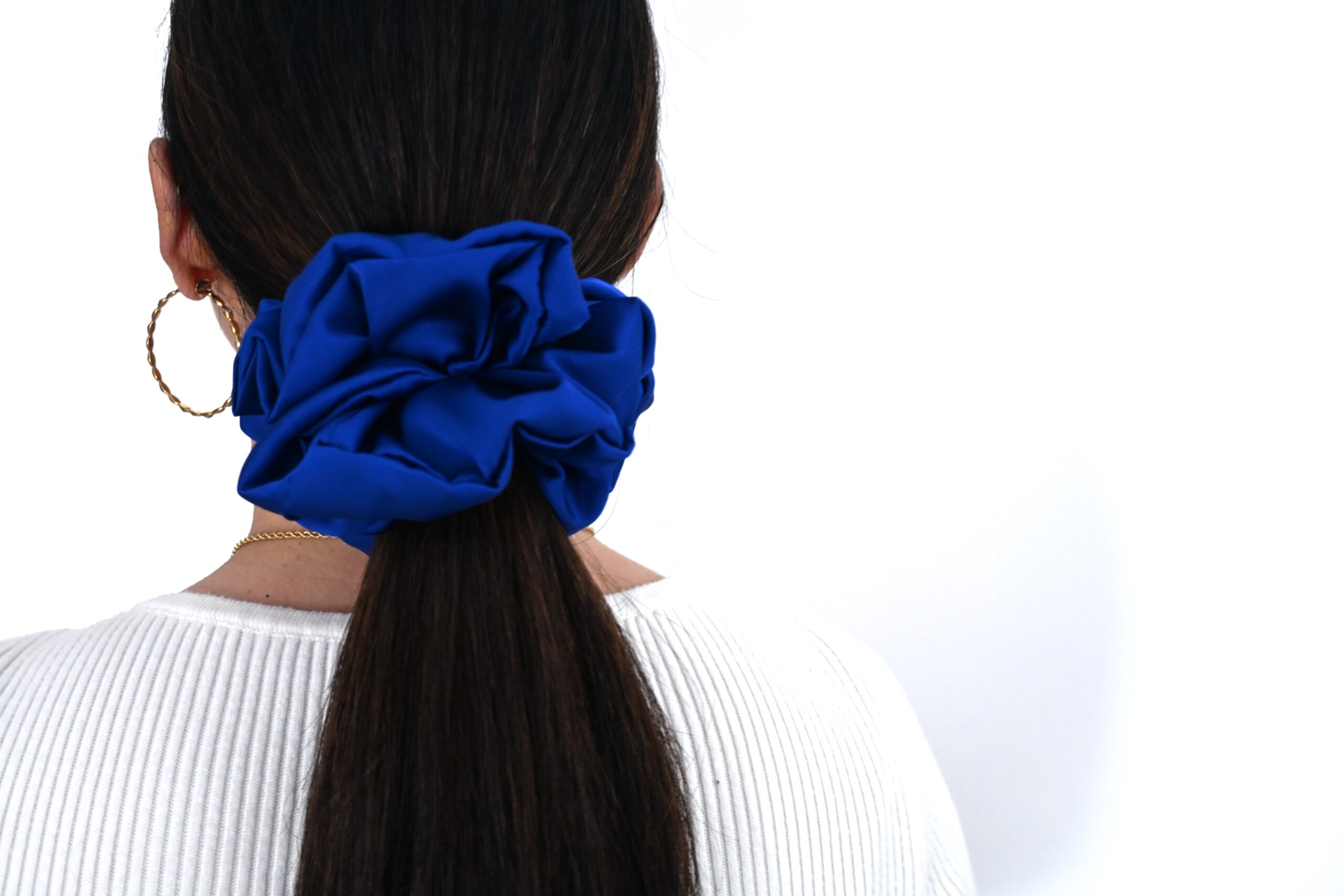 Scrunchie Chaber Satyna jedwabna Duża - obrazek 3
