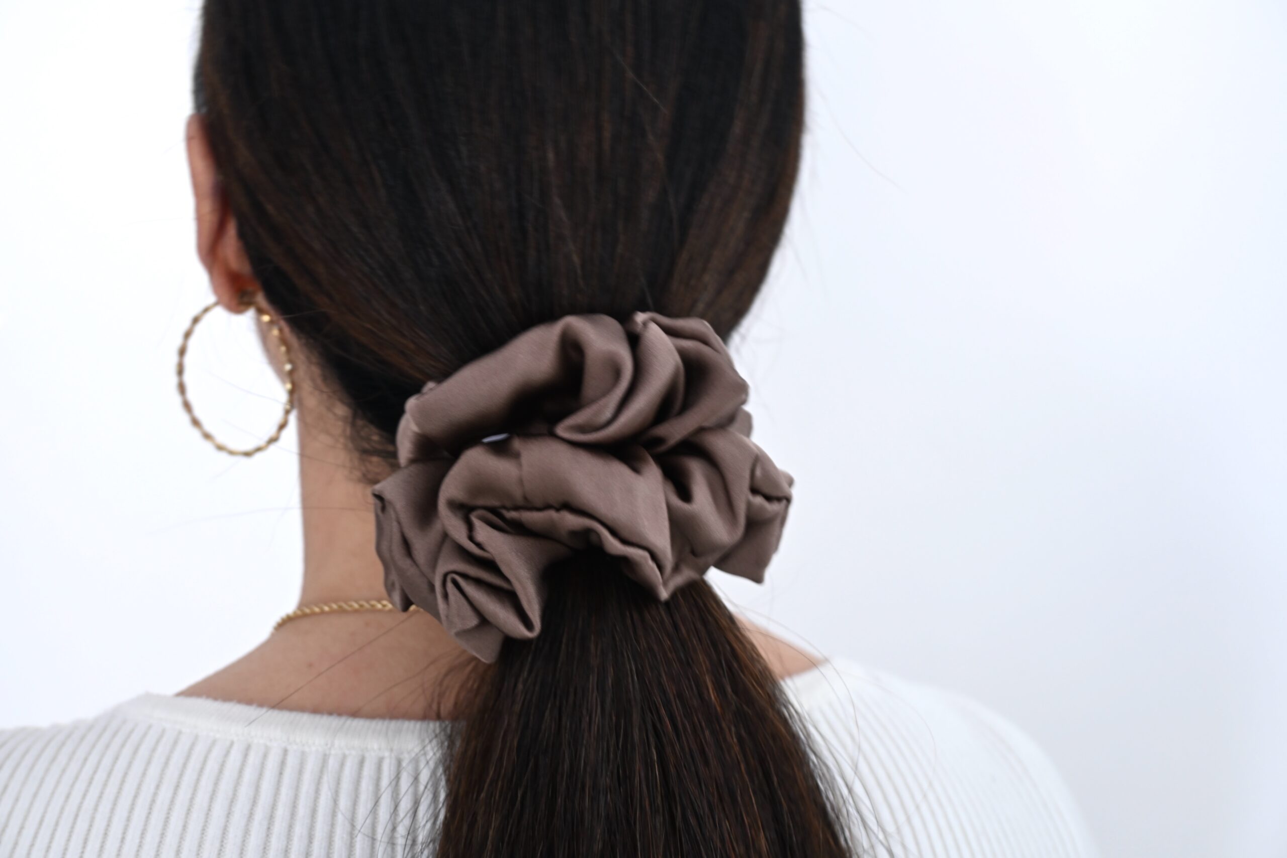 Scrunchie Mokate Jedwab Standard - obrazek 2