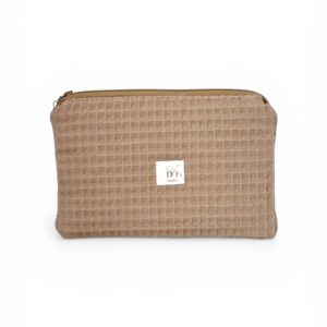 Kosmetyczka waflowa beżowa