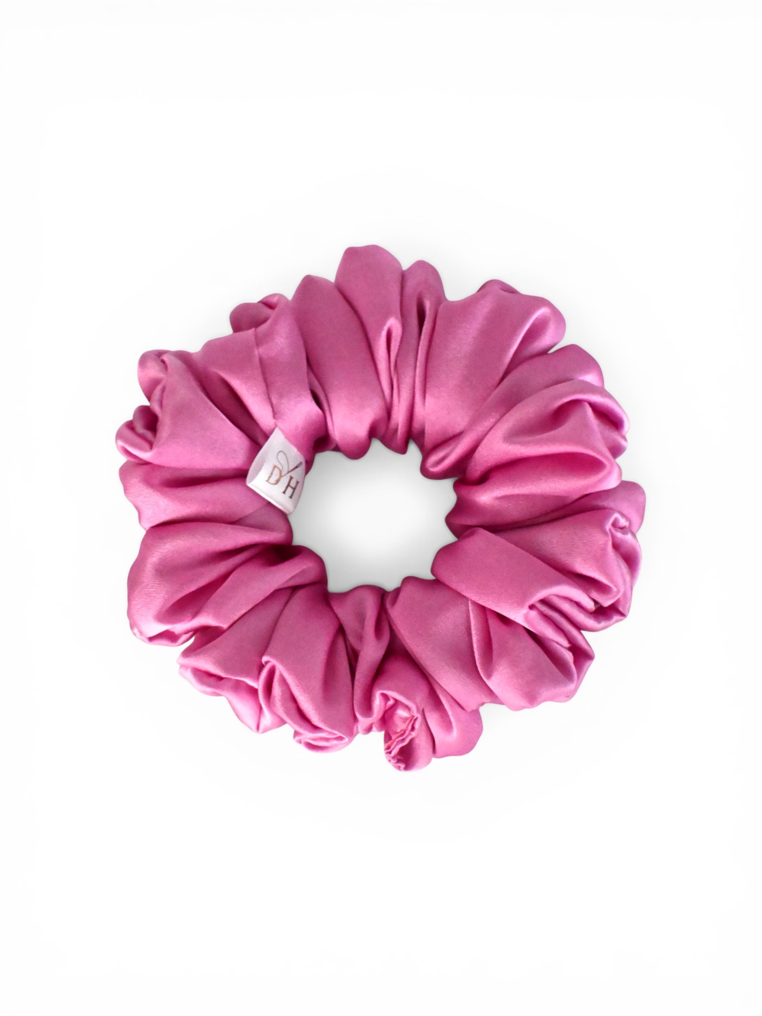 Scrunchie Cukierkowy Róż Jedwab Standard