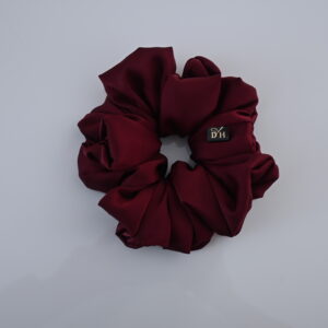 Scrunchie Bordo Satyna jedwabna Duża