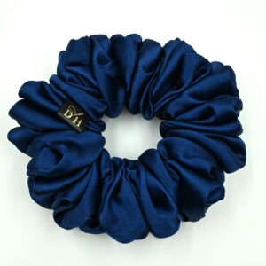 Scrunchie Niebieski Atlantycki Jedwab Standard