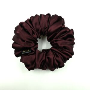 Scrunchie Burgund Jedwab Standard