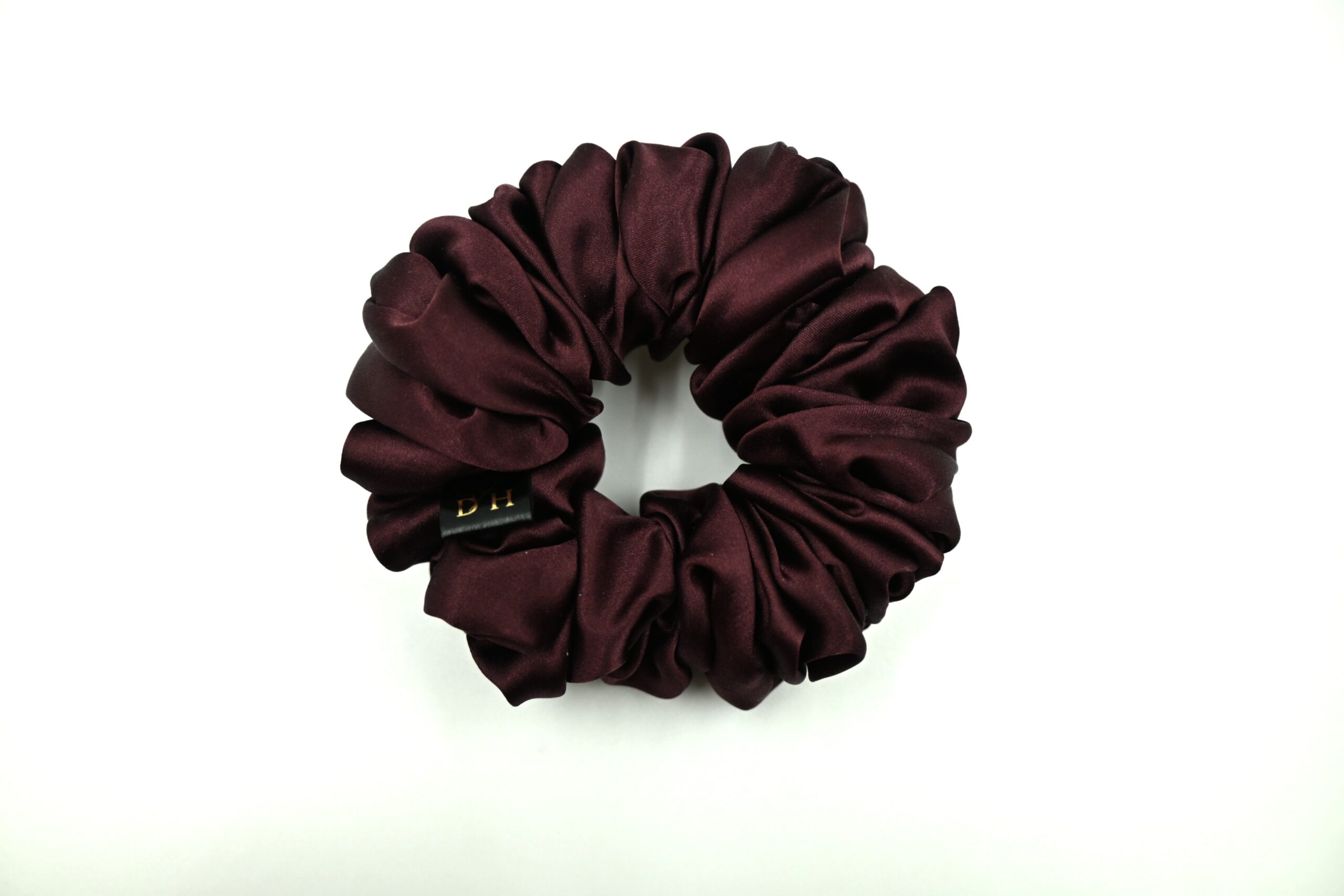 Scrunchie Burgund Jedwab Standard