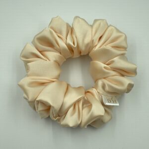 Scrunchie Jasny Beż Satyna jedwabna Standard