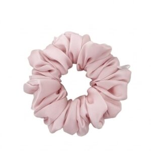 Scrunchie Jasny Róż Satyna Jedwabna Standard