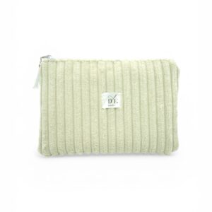 Kosmetyczka sztruksowa beżowa