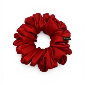 Scrunchie Czerwień Satyna jedwabna Standard