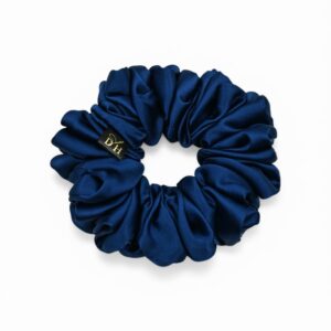 Scrunchie Niebieski Atlantycki Jedwab Standard