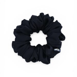 Scrunchie Czarna Satyna jedwabna Standard