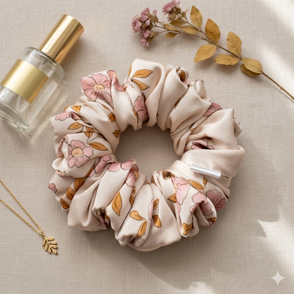 Scrunchie DAISY CREAM Standard - obrazek 2