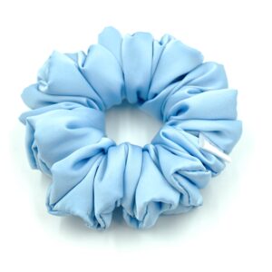 Scrunchie Błękit Satyna Jedwabna Standard