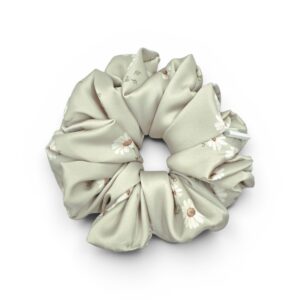 Scrunchie Stokrotki Beż Duża