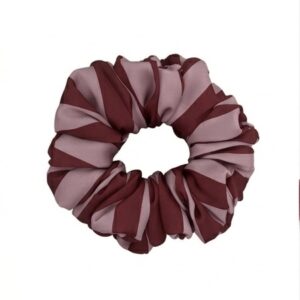 Scrunchie Pasy Czerwień-Róż Standard