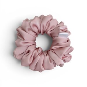 Scrunchie Pudrowy Róż Satyna jedwabna Standard