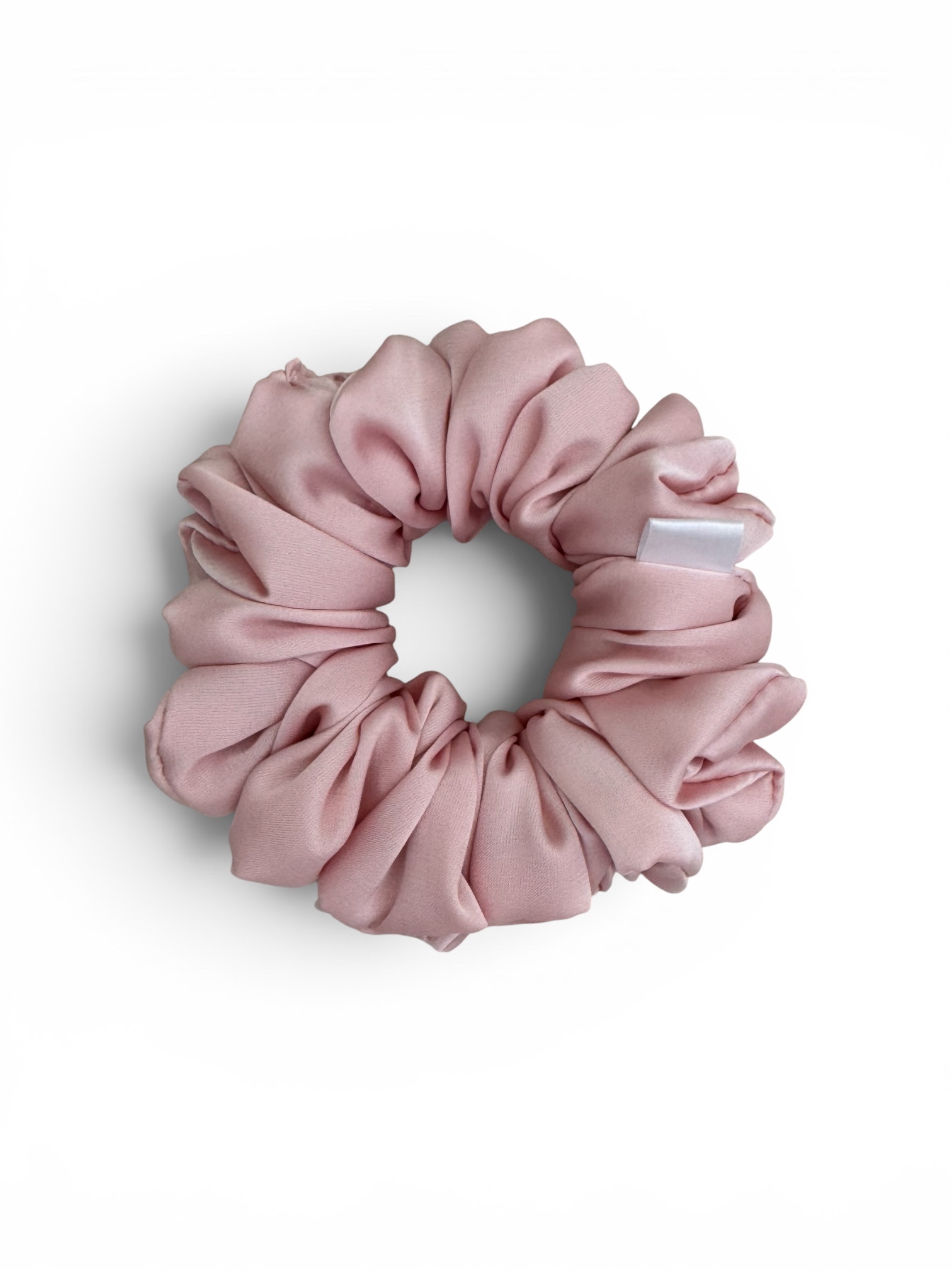 Scrunchie Pudrowy Róż Satyna jedwabna Standard