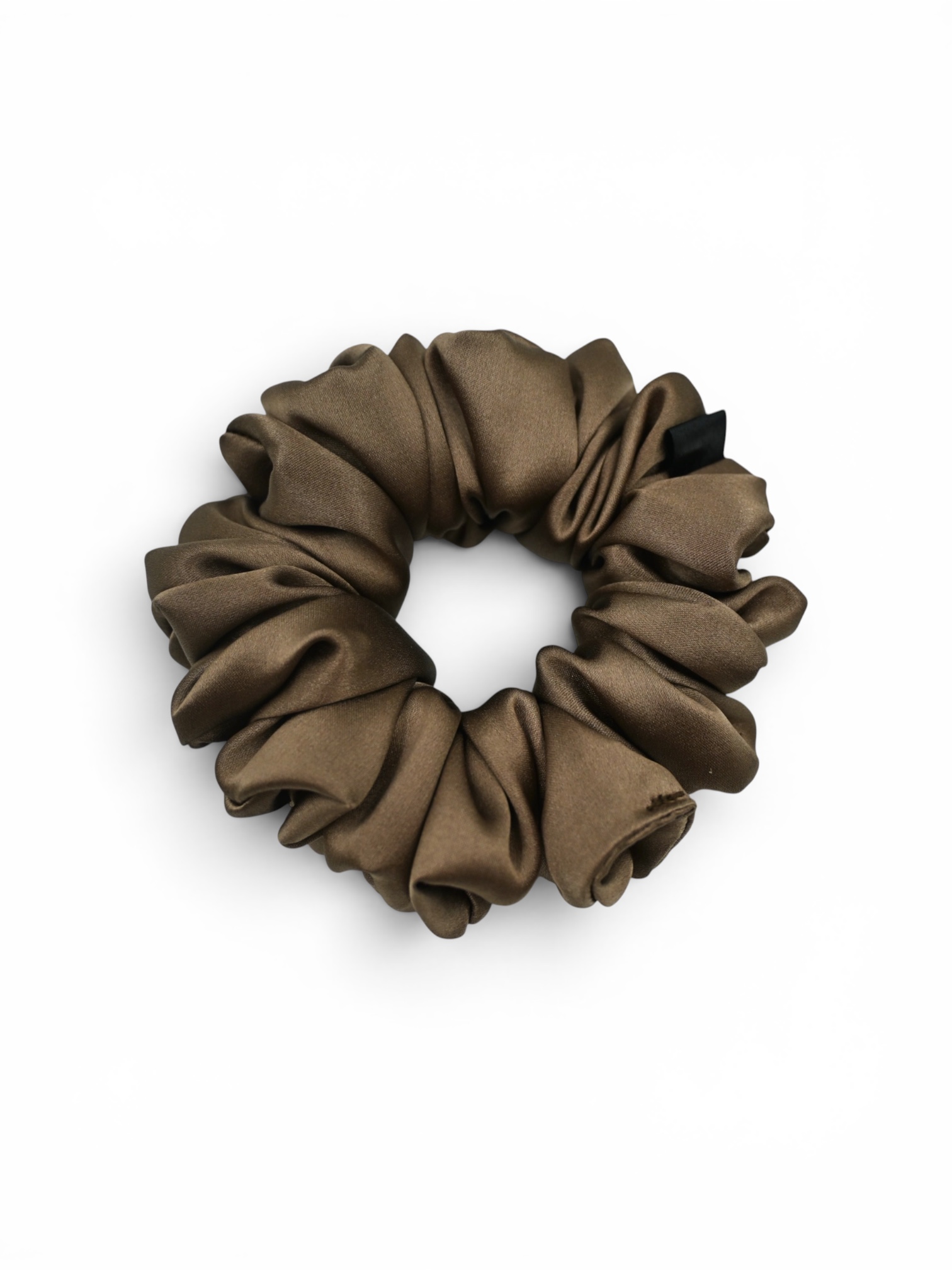 Scrunchie Ciemny Beż Jedwab Standard