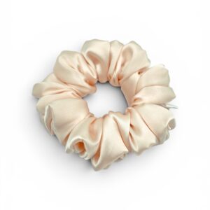 Scrunchie Pudrowy Róż Jedwab Standard