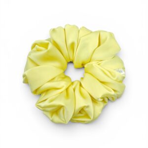 Scrunchie Cytrynka Satyna Jedwabna Duża