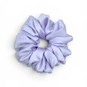 Scrunchie Jasny Fiolet Satyna-Jedwabna Duża