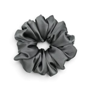 Scrunchie Szara Jedwab Duża
