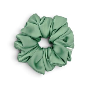 Scrunchie Szałwia Satyna Jedwabna- Duża