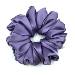 Scrunchie Fiolet Satyna Jedwabna- Duża
